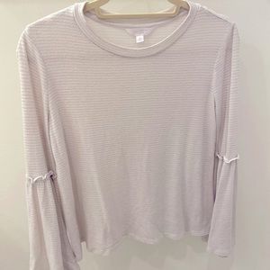 Lauren Conrad cute Striped womens shirt